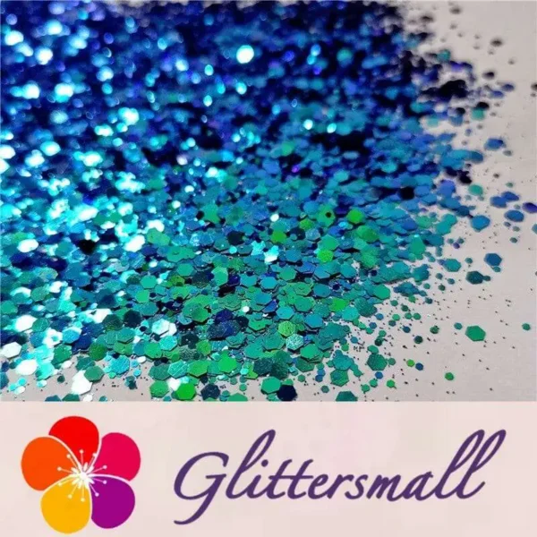 Mixed Hexagon Phantom Iridescent Glitter XCC209A