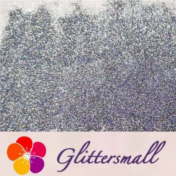 0.2mm Holographic Pigment Silver Glitter Cosmetic Grade SLG001