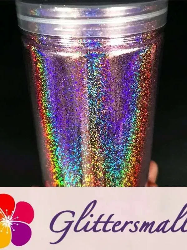 0.2mm Holographic Pigment Light Pink Glitter Cosmetic Grade SLG005
