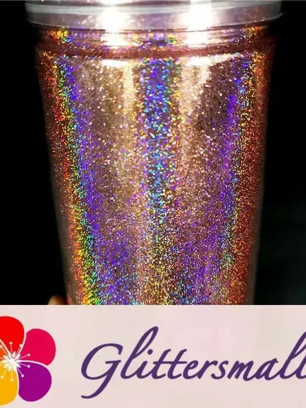 0.2mm Holographic Pigment Pink Glitter Cosmetic Grade SLG006