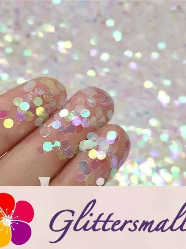 3mm Round Shaped Rainbow Iridescent Glitter C022