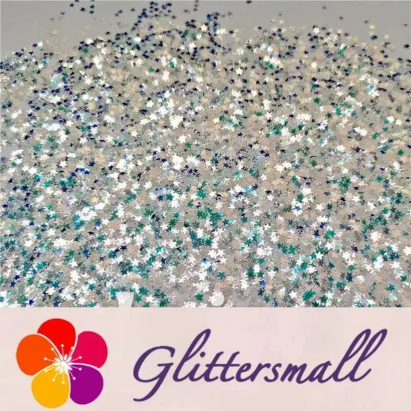IMG_20200124_133620_b50d68b7-28af-4ed3-86ee-694bc5fe7f47.webp 3mm Star Shaped Green Iridescent Glitter LZ321A