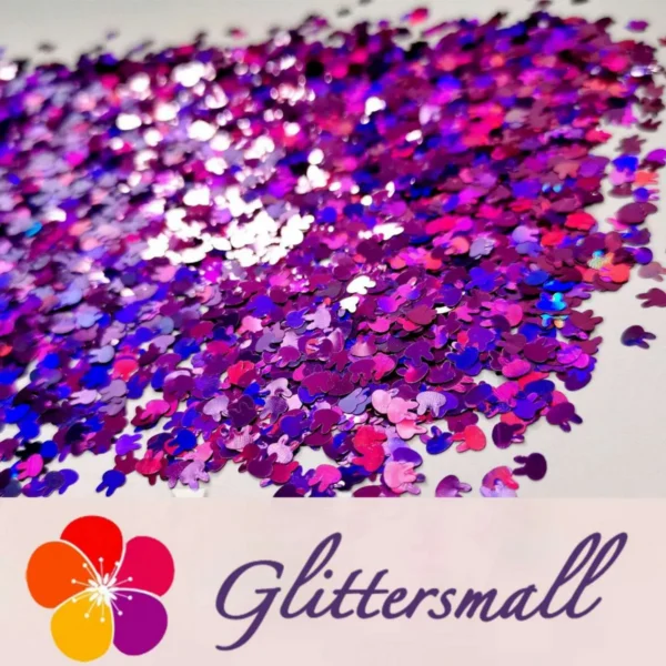 IMG_20200124_141005_de292af0-2793-45a3-b22e-ea5c1a83e2cf-scaled-1.webp 4mm Rabbit Bunny Shapes Laser Purple Glitter LB0800