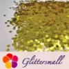 4mm Rabbit Bunny Shapes Gold Glitter B0203