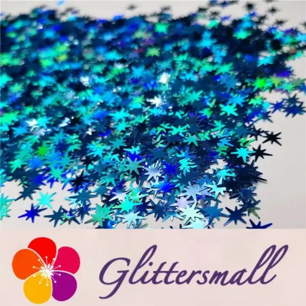 IMG_20200124_203512_9eee4d7c-090e-4a05-b324-0207e5cf91c2.webp 9mm Eight Pointed Star Shapes Laser Sky Blue Glitter LB0700