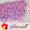 3mm Cloud Shapes Laser Pink Glitter LB0901