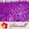 3mm Cloud Shapes Laser Purple Glitter LB0800