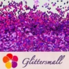 3mm Cloud Shapes Laser Purple Glitter LB0800