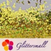 3mm Cloud Shapes Laser Gold Glitter LB0210