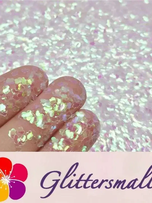 3mm Cloud Shapes Dream Pink Glitter C003