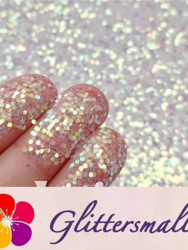 1mm Hexagon Shapes Dream Blue Glitter C004