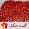 1mm Hexagon Shapes Laser Red Glitter LB0300