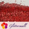 1mm Hexagon Shapes Laser Red Glitter LB0300
