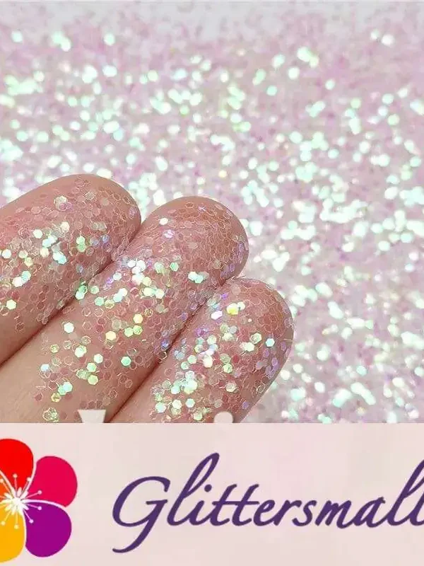 1mm Hexagon Shapes Dream Pink Glitter C003