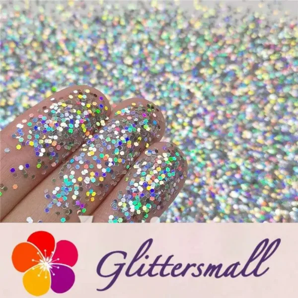 IMG_20200201_160832.webp 1mm Hexagon Shapes Laser Silver Glitter LB0100