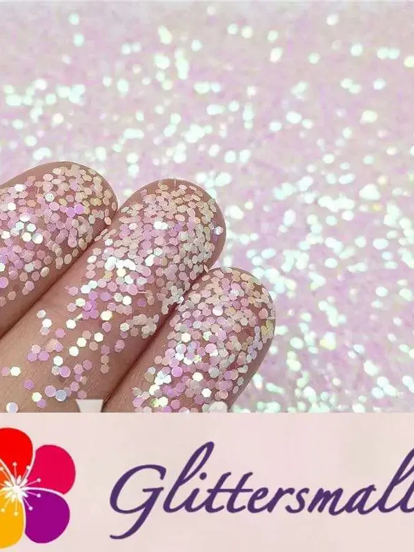 1mm Hexagon Shapes Dream Pink Glitter C003R