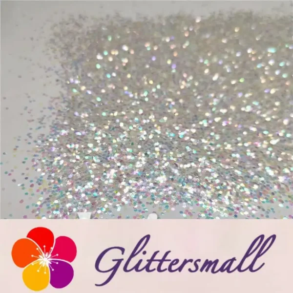 1mm Hexagon Shapes Rainbow Glitter C022