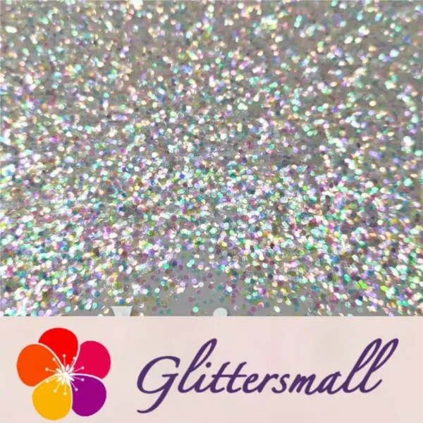 1mm Hexagon Shapes Rainbow Glitter C022