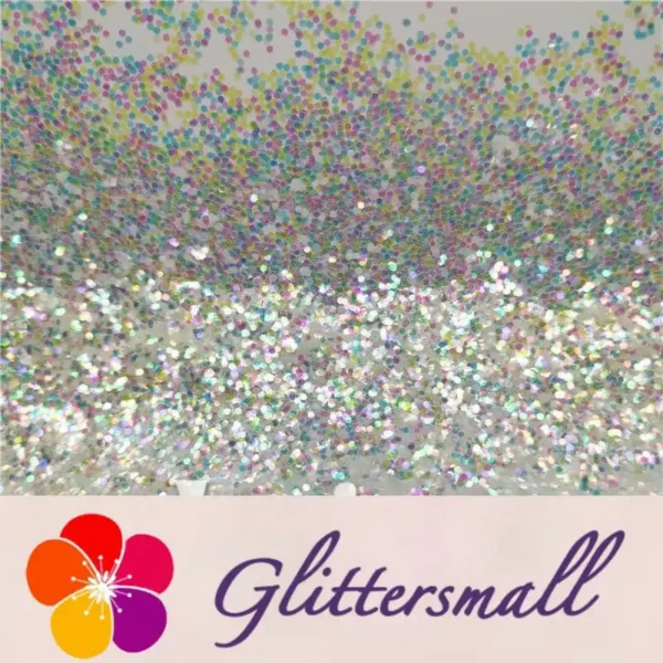 1mm Hexagon Shapes Rainbow Glitter C022