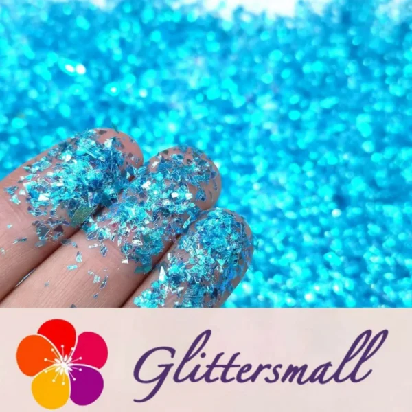 Iridescent Cellophane Glitter Shards (Flakes) C011 2x2