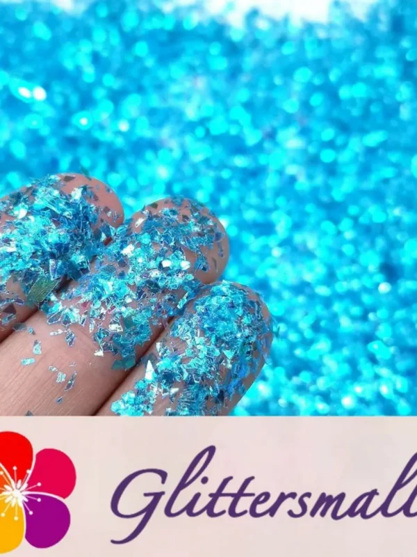 Iridescent Cellophane Glitter Shards (Flakes) C011 2x2