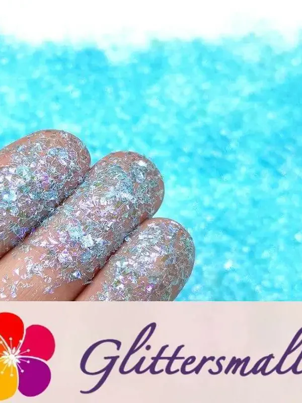 Iridescent Cellophane Glitter Shards (Flakes) C047 2x2
