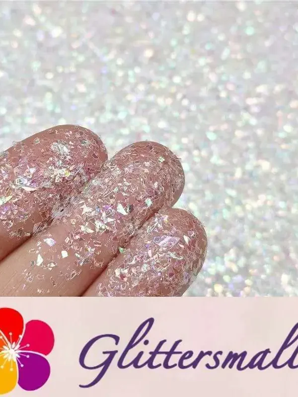 Iridescent Cellophane Glitter Shards (Flakes) C022 2x2