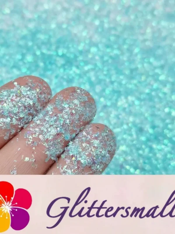 Iridescent Cellophane Glitter Shards (Flakes) C007 2x2