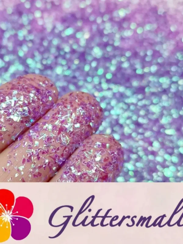 Iridescent Cellophane Glitter Shards (Flakes) C006 2x2
