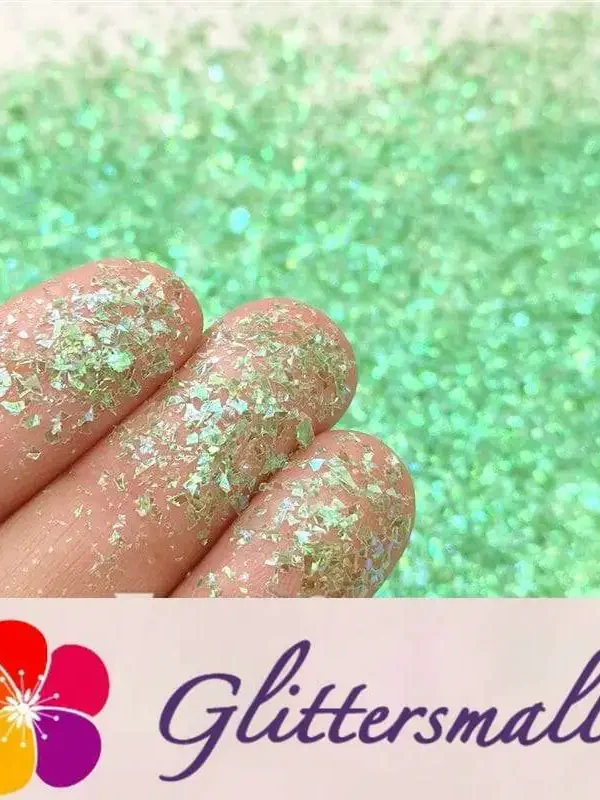 Iridescent Cellophane Glitter Shards (Flakes) C013 2x2