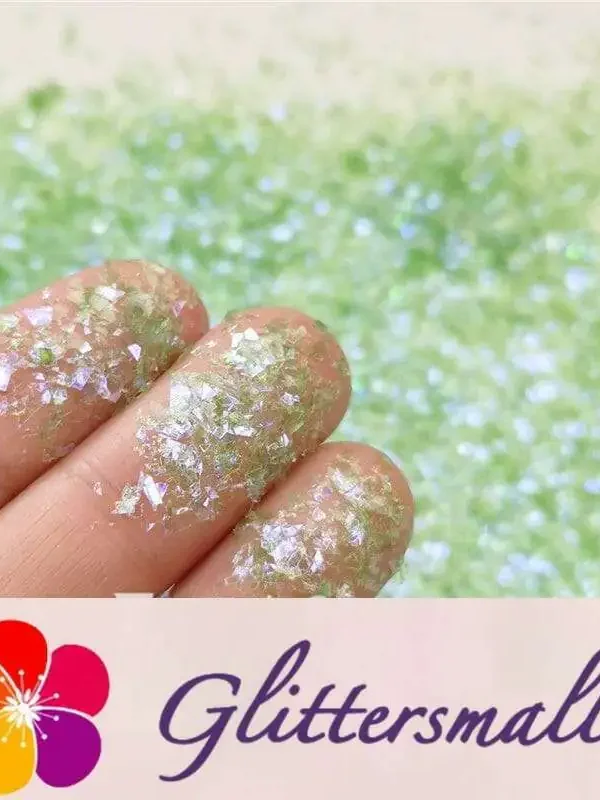 Iridescent Cellophane Glitter Shards (Flakes) C043 2x2