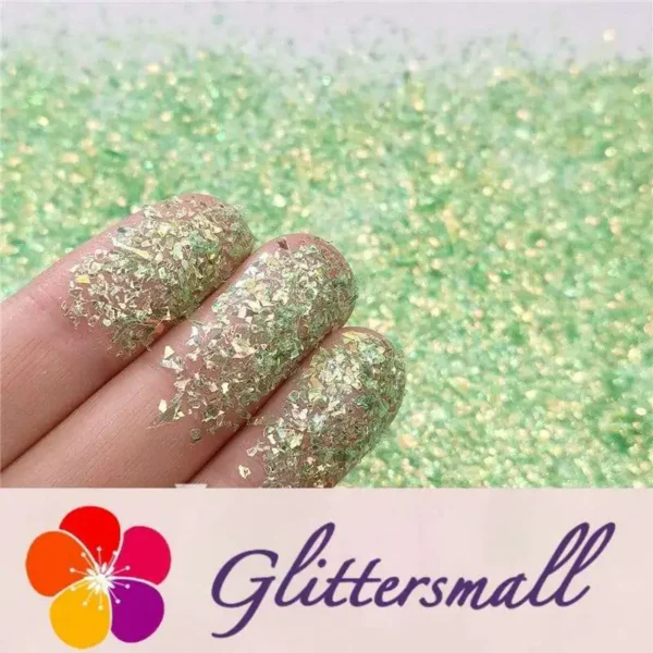 Iridescent Cellophane Glitter Shards (Flakes) C033 2x2