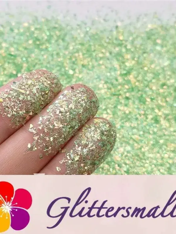 Iridescent Cellophane Glitter Shards (Flakes) C033 2x2