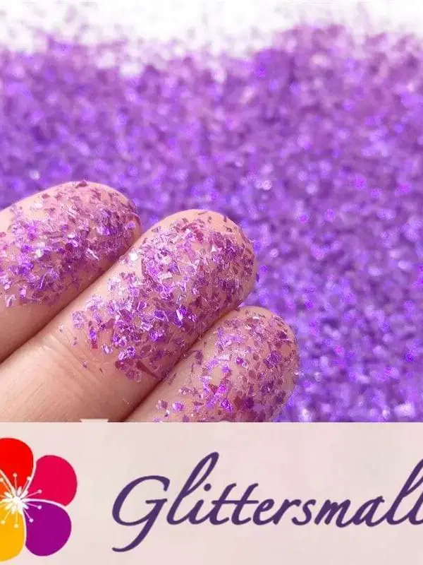 Iridescent Cellophane Glitter Shards (Flakes) C046 2x2