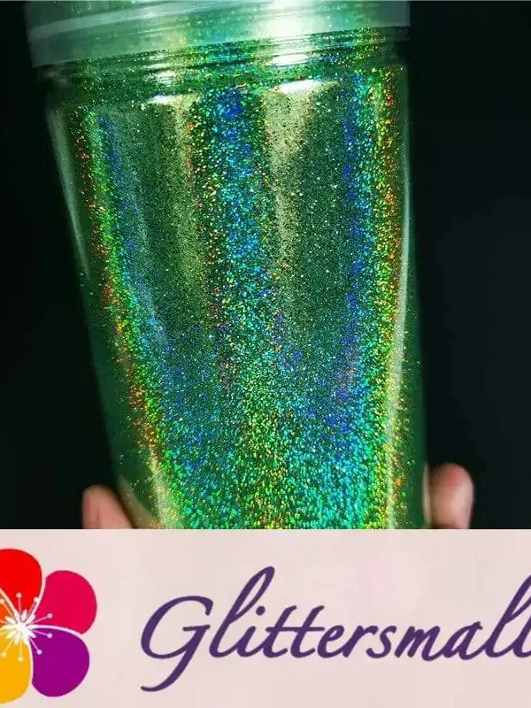 0.2mm Holographic Pigment Grass Green Glitter Cosmetic Grade SLG008