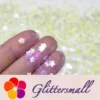 IMG_20200323_202058.webp 5mm Cherry Blossoms (Sakura) Shaped Iridescent Lemon Yellow Glitter C014