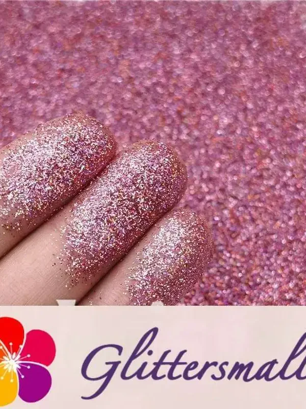 0.2mm Professional Cosmetic Glitter For Lip Gloss, Lipstick Holographic Hazy Pink FCHL911