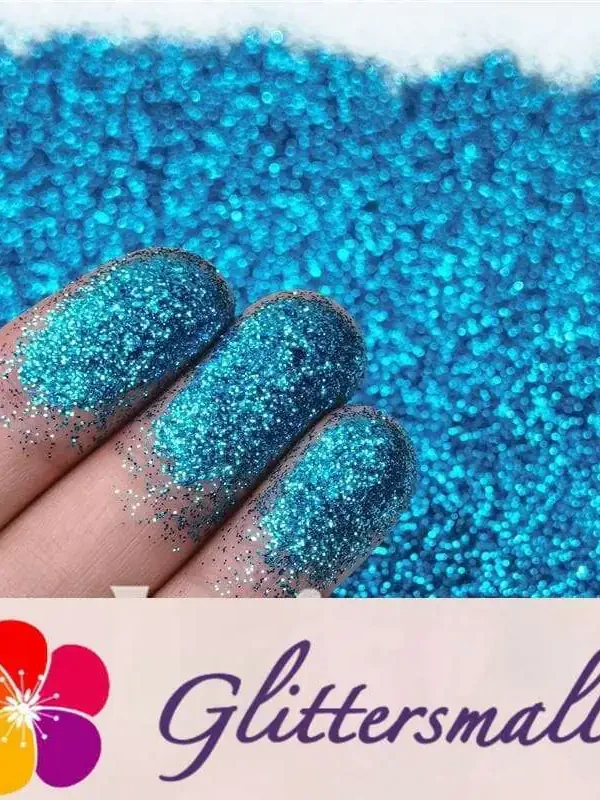 0.2mm Professional Cosmetic Glitter For Lip Gloss, Lipstick Sea Blue FCH714
