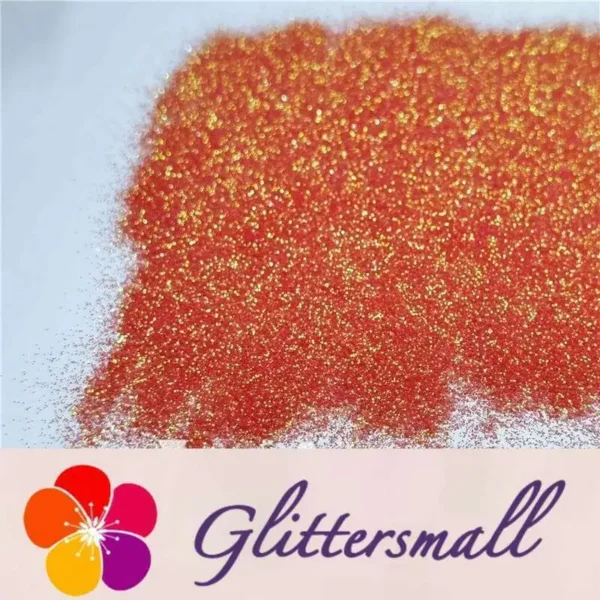 0.2mm Professional Cosmetic Glitter For Lip Gloss, Lipstick Iridescent Orange FCH34