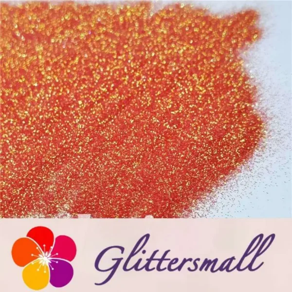 0.2mm Professional Cosmetic Glitter For Lip Gloss, Lipstick Iridescent Orange FCH34