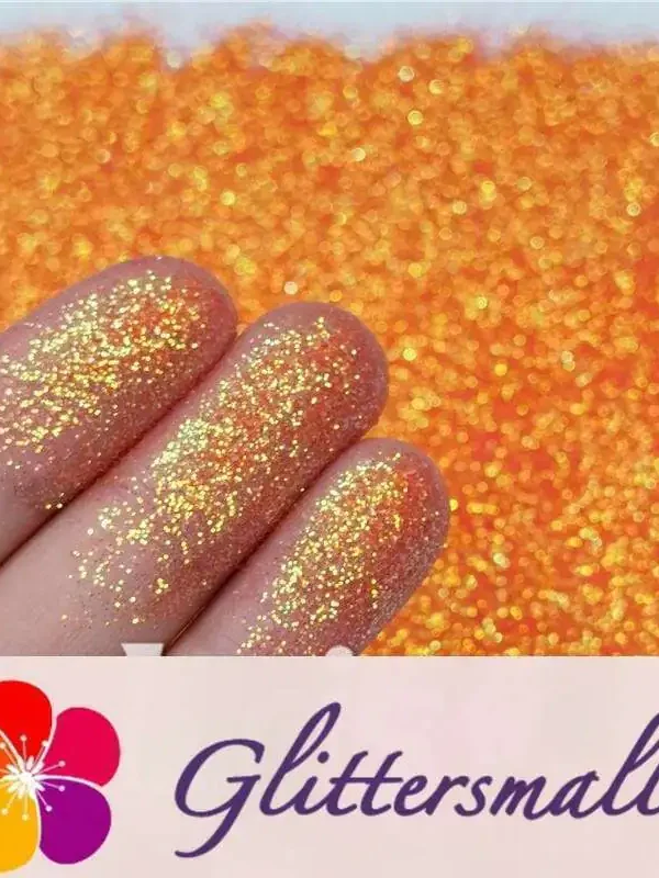 0.2mm Professional Cosmetic Glitter For Lip Gloss, Lipstick Iridescent Orange FCH34