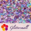6mm Holographic Pink Hollow Out Star Shaped Glitter LB0901