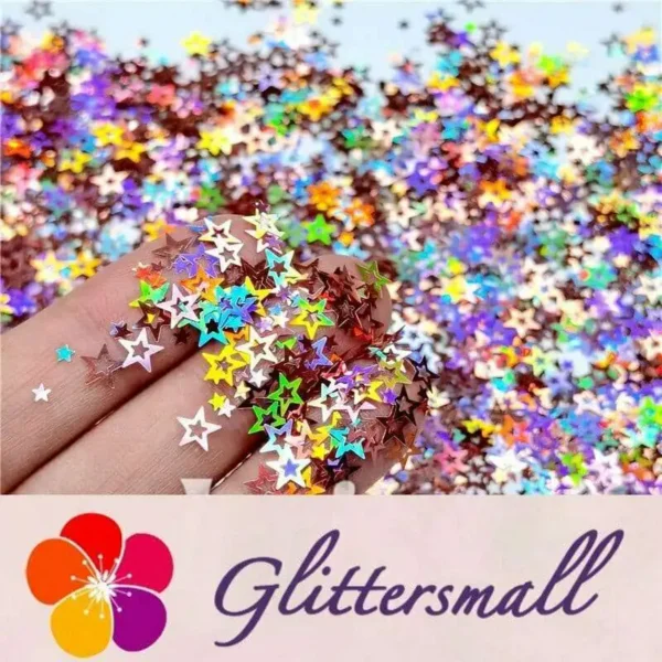 IMG_20200423_202535.webp 6mm Holographic Hazy Pink Hollow Out Star Shaped Glitter LB0911