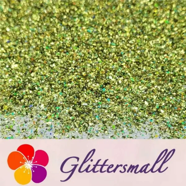 IMG_20200423_210235_35c3de4e-516a-4669-b9cf-7e2c3eed2321.webp 2x2 Glitter Holo Shards (Flakes) Holographic Pigment Golden Green Glitter Solvent Resistant SLG007