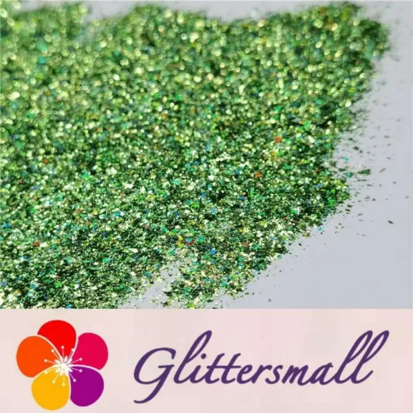 IMG_20200423_211217_58609b94-6571-4673-b29b-f2c4882a87e2.webp 2x2 Glitter Holo Shards (Flakes) Holographic Pigment Grass Green Glitter Solvent Resistant SLG008