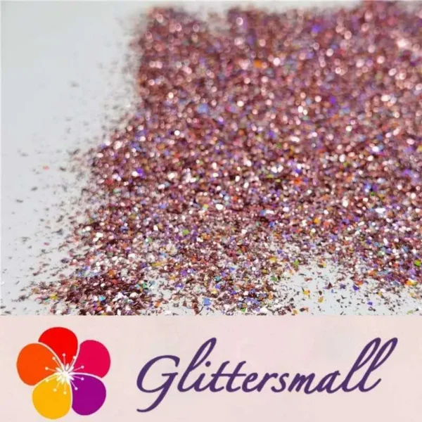 2x2 Glitter Holo Shards (Flakes) Holographic Pigment Pink Glitter Solvent Resistant SLG006