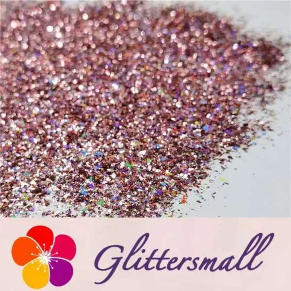 2x2 Glitter Holo Shards (Flakes) Holographic Pigment Pink Glitter Solvent Resistant SLG006