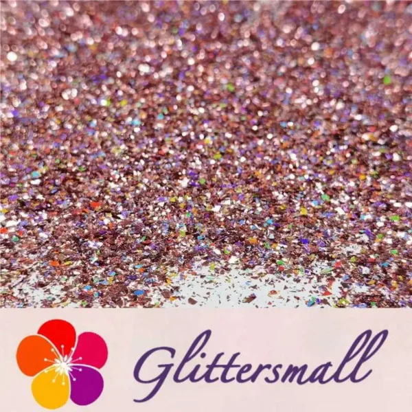 2x2 Glitter Holo Shards (Flakes) Holographic Pigment Pink Glitter Solvent Resistant SLG006