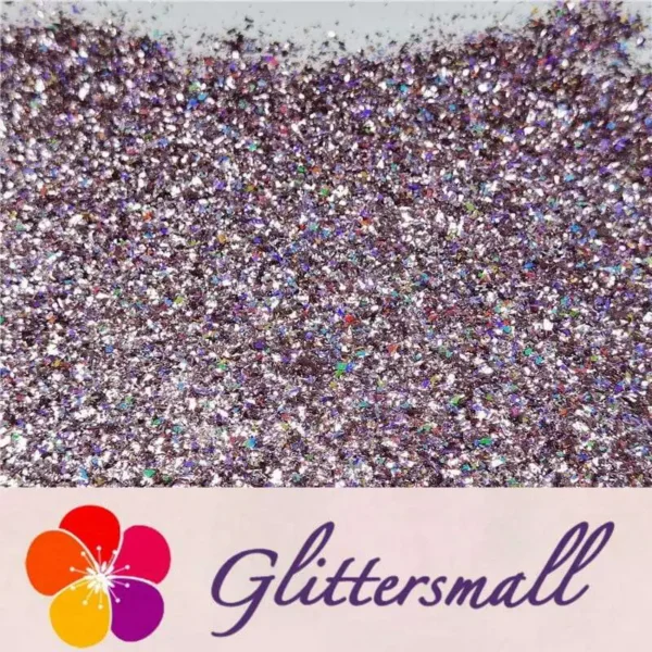 2x2 Glitter Holo Shards (Flakes) Holographic Pigment Light Pink Glitter Solvent Resistant SLG005