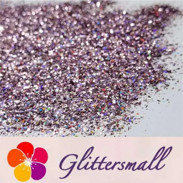 2x2 Glitter Holo Shards (Flakes) Holographic Pigment Light Pink Glitter Solvent Resistant SLG005